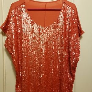 Bling short sleeve blouse